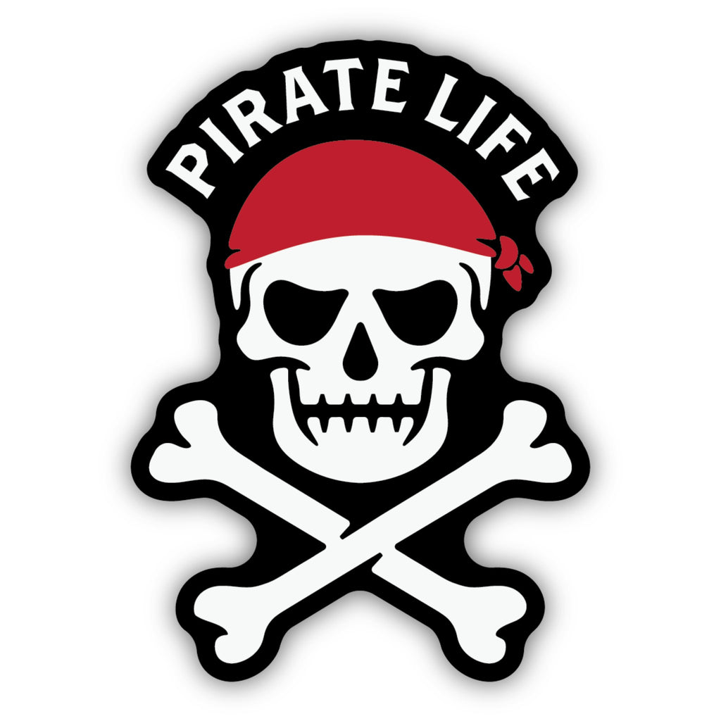 Sticker Northwest Pirate Life Skull - Lenny's Shoe & Apparel