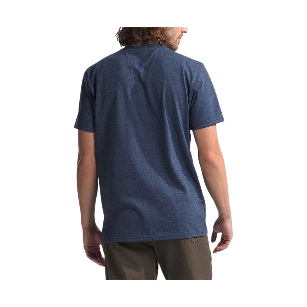 The North Face Men's Short Sleeve Heritage Patch Tee - Summit Navy Heather - Lenny's Shoe & Apparel