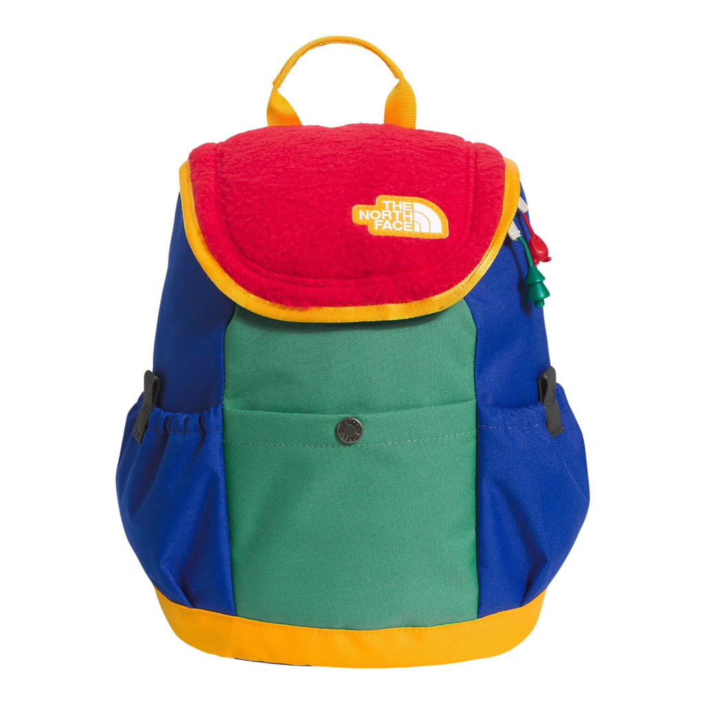 The North Face Youth Mini Explorer Backpack - TNF Red/Deep Grass Green/TNF Blue/Summit Gold - Lenny's Shoe & Apparel