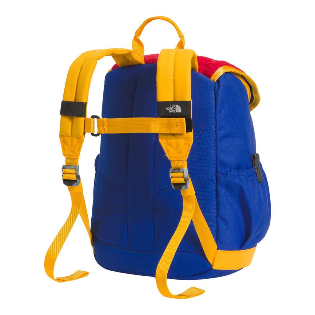 The North Face Youth Mini Explorer Backpack - TNF Red/Deep Grass Green/TNF Blue/Summit Gold - Lenny's Shoe & Apparel