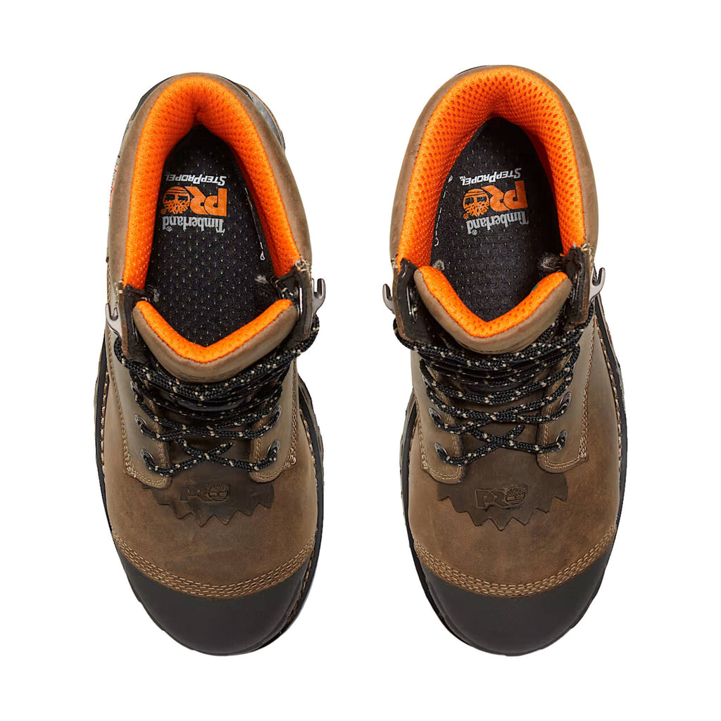 Timberland Pro Men's Boondock HD Logger Waterproof Composite Toe Work Boots - Turkish Coffee Brown - Lenny's Shoe & Apparel