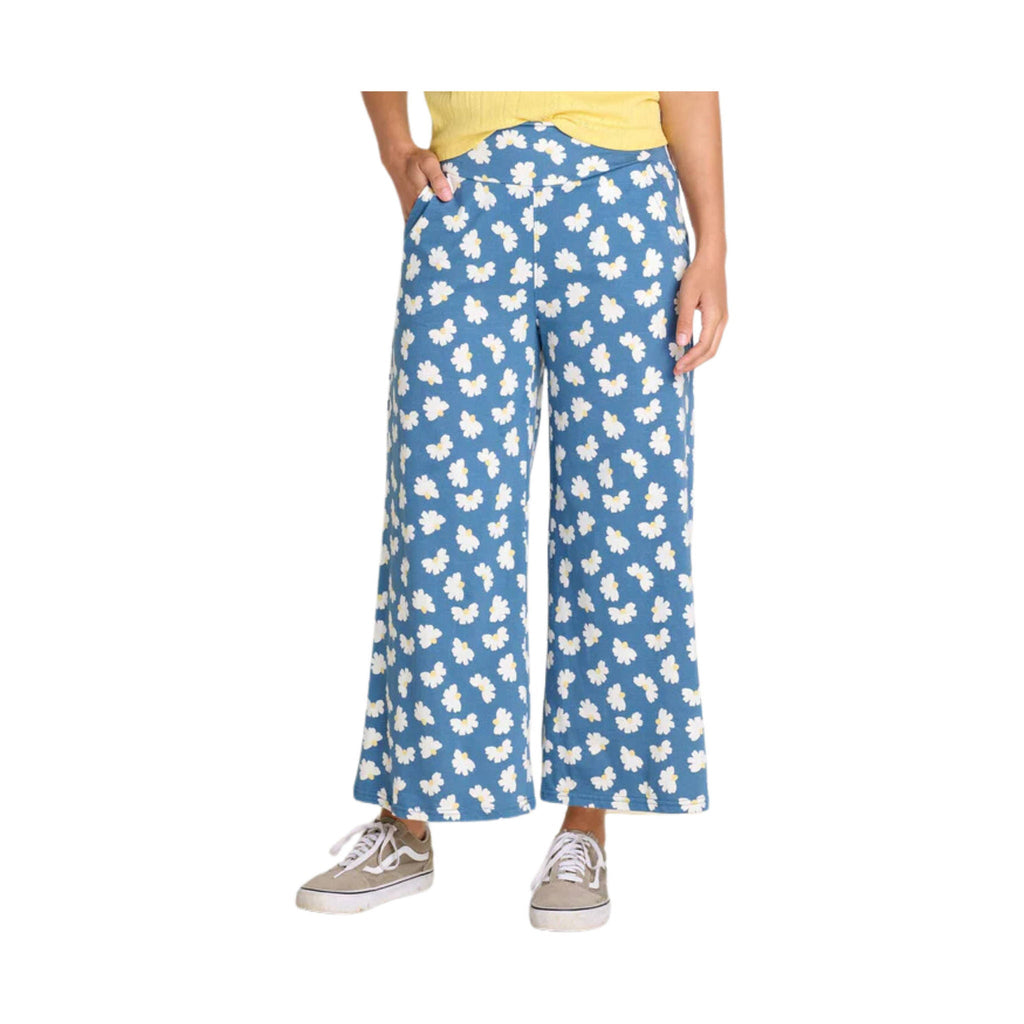 Toad & Co Women's Chaka Wide Leg Pant - Pacific Half Daisy Print - Lenny's Shoe & Apparel