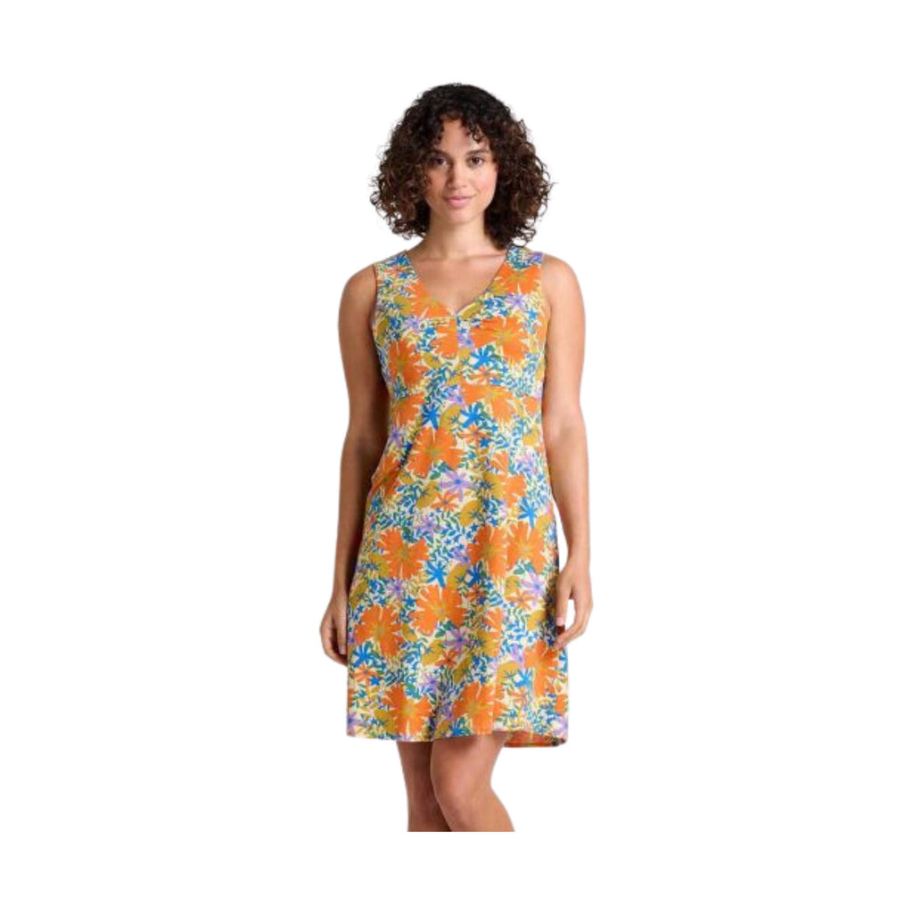 Toad & Co Women's Rosemarie Sleeveless Dress - Barley Floral Print - Lenny's Shoe & Apparel