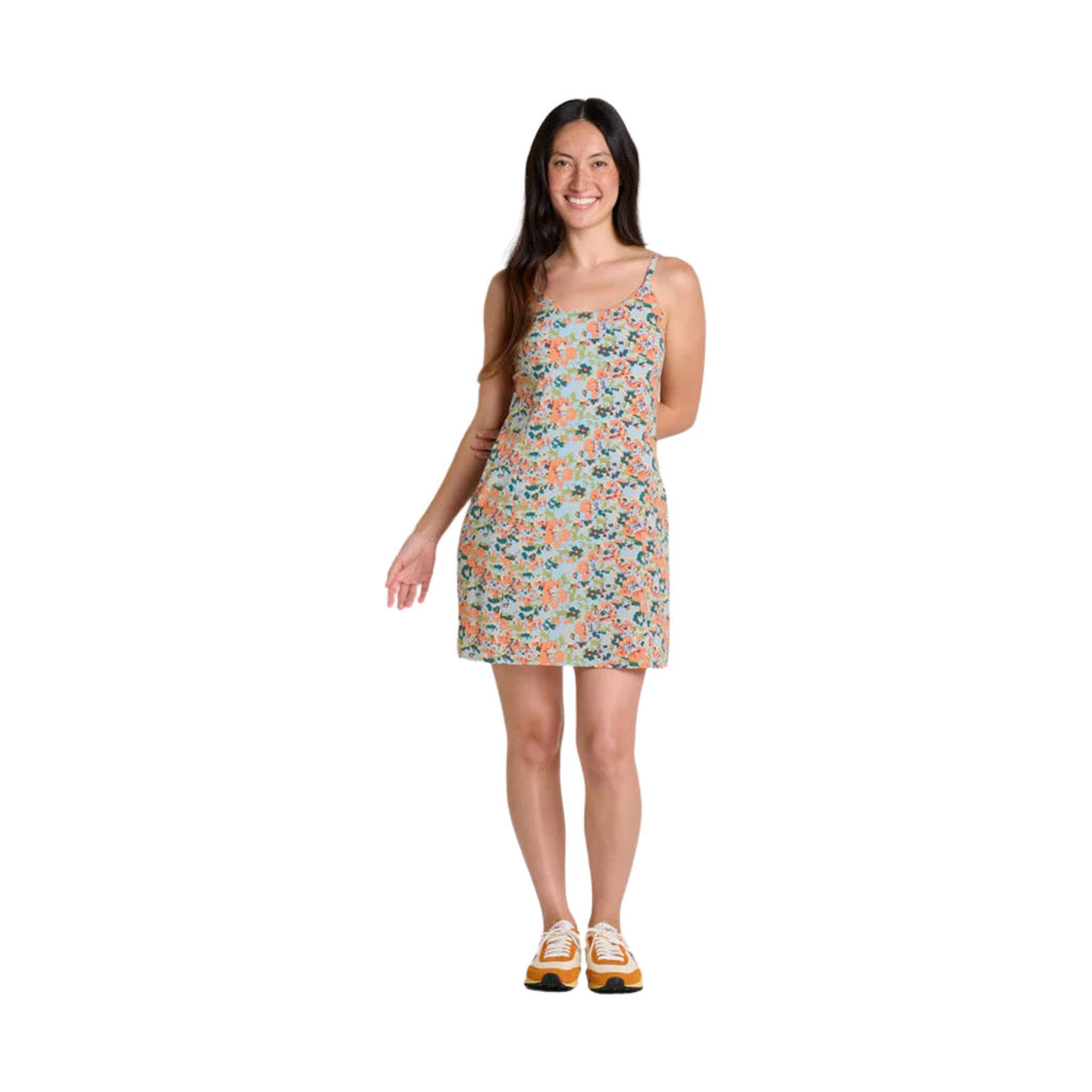 Toad & Co Women's Sunkissed Skort Dress - Papaya Geranium Print - Lenny's Shoe & Apparel