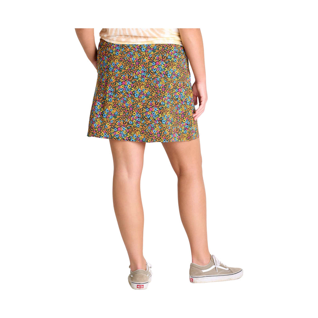 Toad & Co Women's Sunkissed Weekend Skort - Black Micro Floral Print - Lenny's Shoe & Apparel