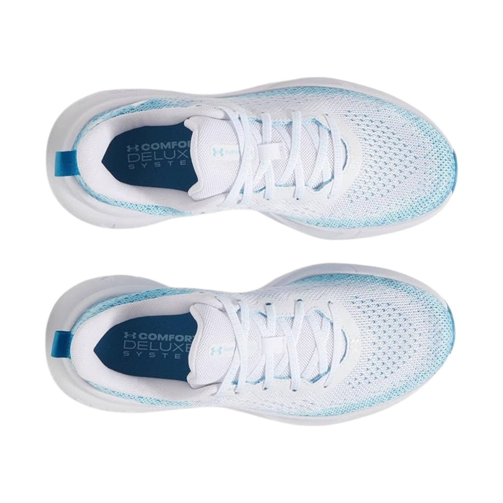 Under Armour Women's Infinite Running Shoes - White/Ether Blue/White - Lenny's Shoe & Apparel