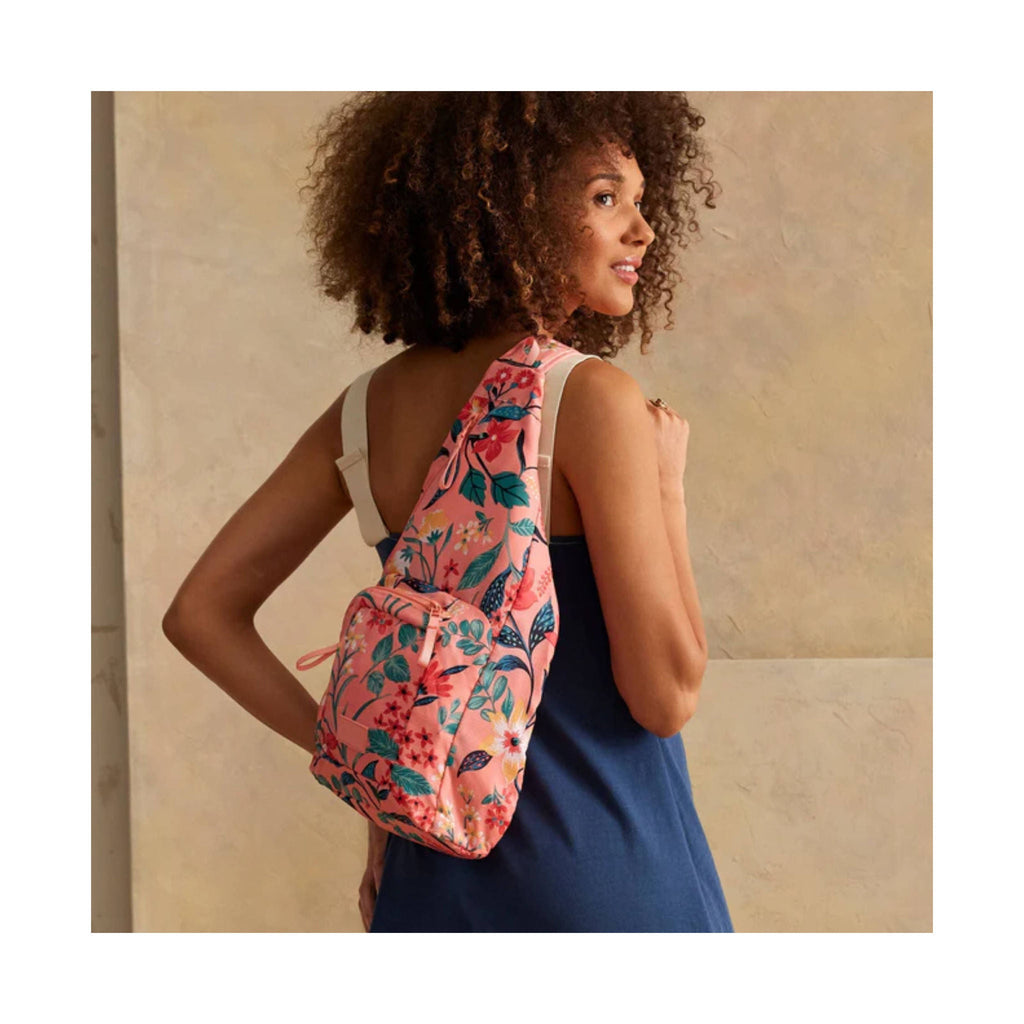 Vera Bradley Sling Backpack In Ripstop - Paradise Bright Coral - Lenny's Shoe & Apparel