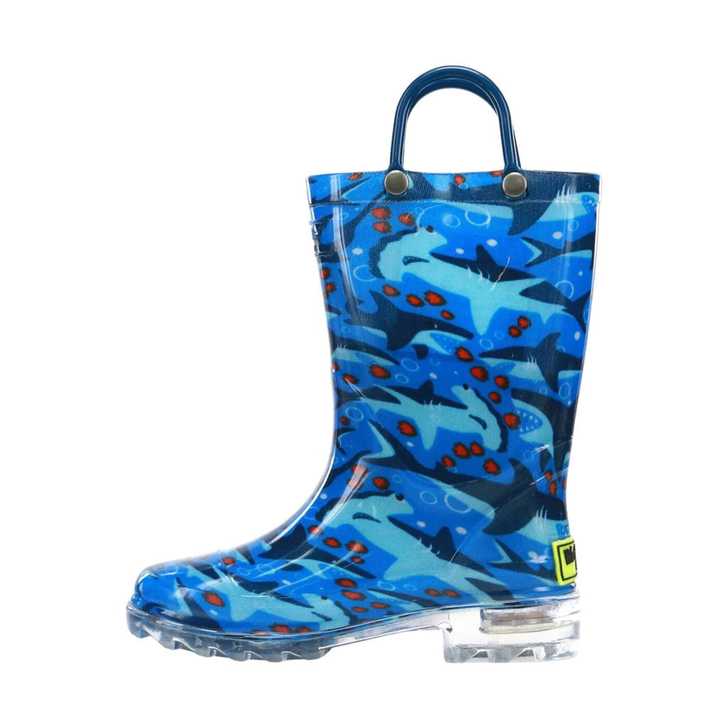 Western Chief Kids' Chase Lighted Rain Boot - Blue - Lenny's Shoe & Apparel