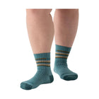 Wide Open Women's Multi Stripe Cushioned Micro Crew Socks - Light Teal - Lenny's Shoe & Apparel