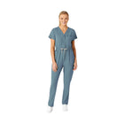 WonderWink Women's Zip Front Jumpsuit - Elmental Blue - ONLINE STORE CREDIT/EXCHANGE ONLY - Lenny's Shoe & Apparel