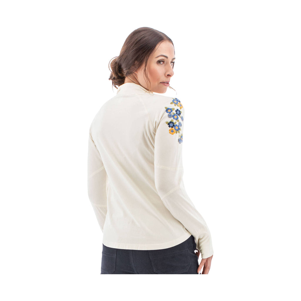 Aventura Women's Inspire Quarter Zip - Egret - Lenny's Shoe & Apparel