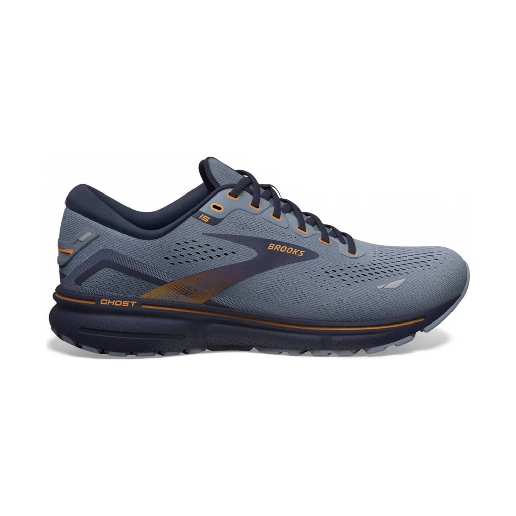 Brooks Men's Ghost 15 Road Running Shoes - Flintstone/Peacoat/Oak - Lenny's Shoe & Apparel