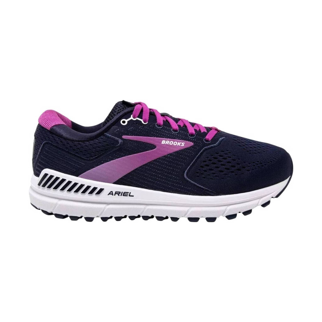 Brooks Women's Ariel 20 Running Shoe - Peacoat/Vivid Viola/White - Lenny's Shoe & Apparel