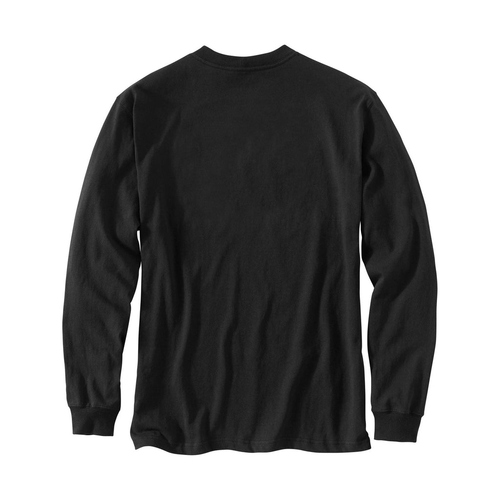 Carhartt Men's Loose Fit Heavyweight Long Sleeve Outlast Graphic T Shirt - Black/Yellow - Lenny's Shoe & Apparel