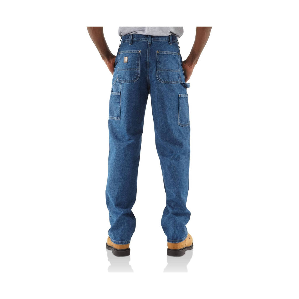 Carhartt Men's Loose/Original-Fit Double-Front Washed Logger Dungaree - Darkstone - Lenny's Shoe & Apparel