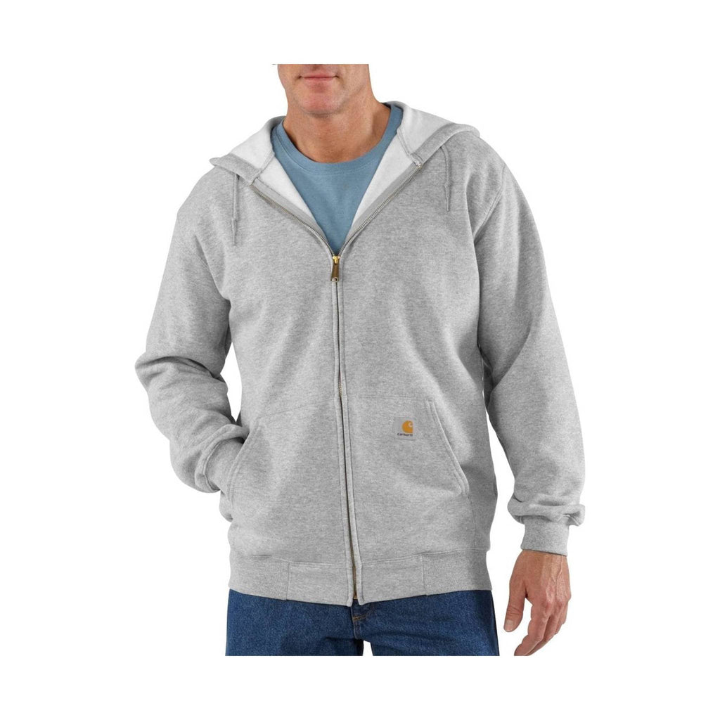 Carhartt Men's Midweight Hooded Zip-Front Sweatshirt - Heather Gray - Lenny's Shoe & Apparel