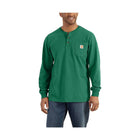 Carhartt Men's Workwear Long Sleeve Henley - North Woods Heather - Lenny's Shoe & Apparel