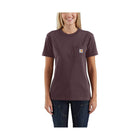 Carhartt Women's Loose Fit Heavyweight Short-Sleeve Pocket T-Shirt - Blackberry Heather - Lenny's Shoe & Apparel