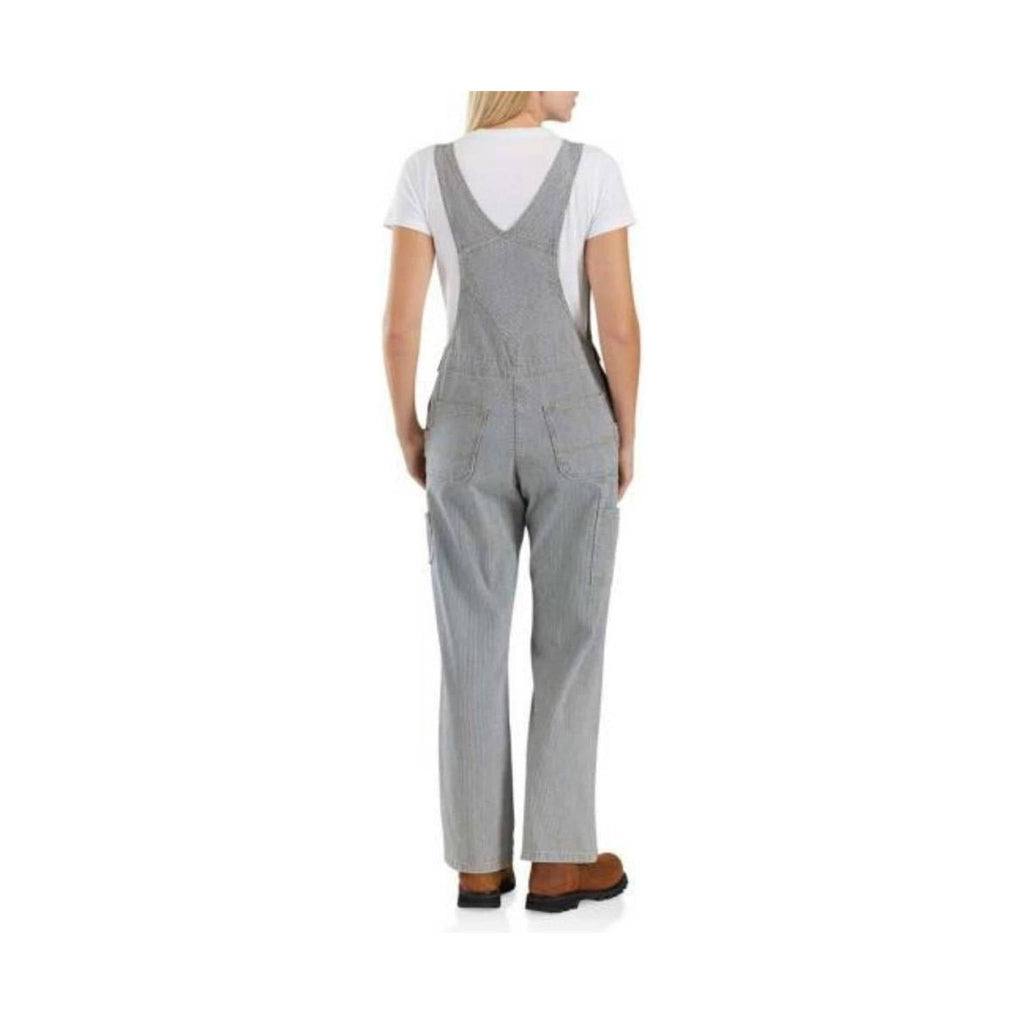 Carhartt Women's Relaxed Fit Double-Front Overalls - Railroad Stripe - Lenny's Shoe & Apparel