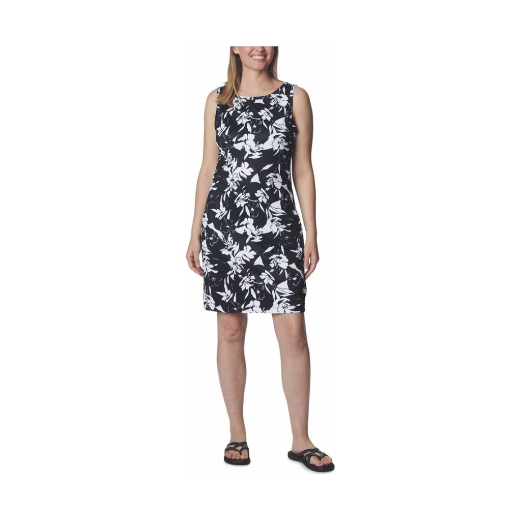 Columbia Women's Chill River Printed Dress - Black/Pop Flora - Lenny's Shoe & Apparel