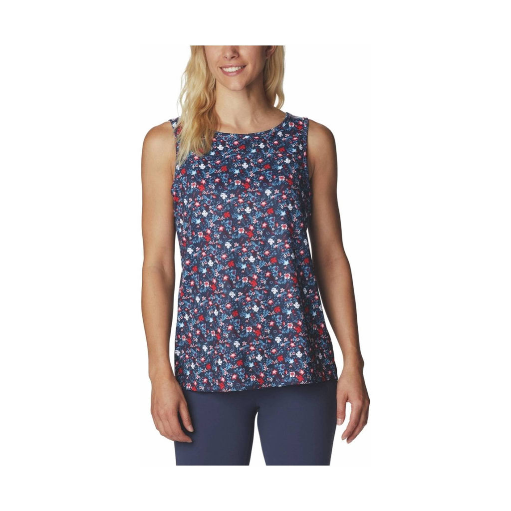 Columbia Women's Chill River Tank - Nocturnal/Mini Hibiscus - Lenny's Shoe & Apparel