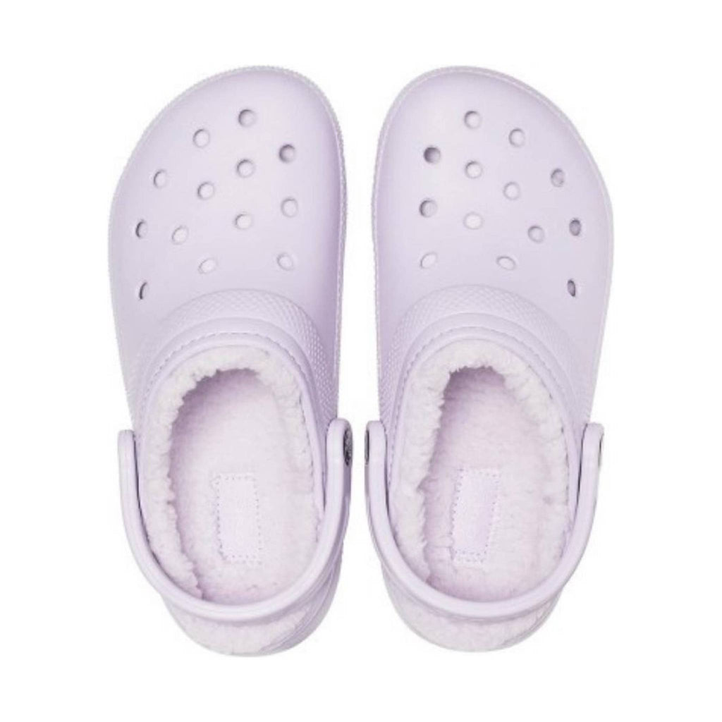 Crocs Classic Fuzz-Lined Clogs - Lavender - Lenny's Shoe & Apparel