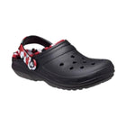 Crocs Kids' Classic Fuzz-Lined Camo - Black/Red - Lenny's Shoe & Apparel