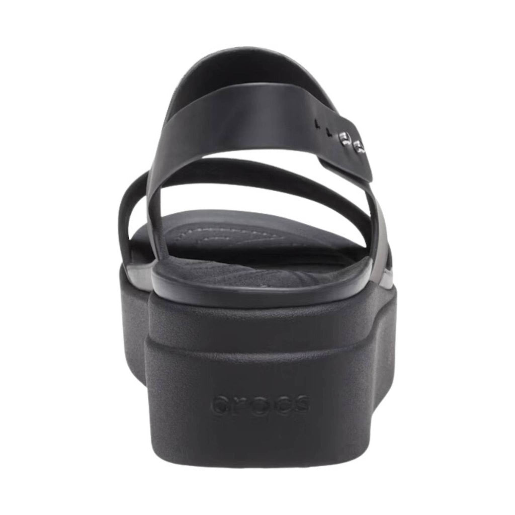 Crocs Women's Brooklyn Low Wedge Sandal - Black - Lenny's Shoe & Apparel