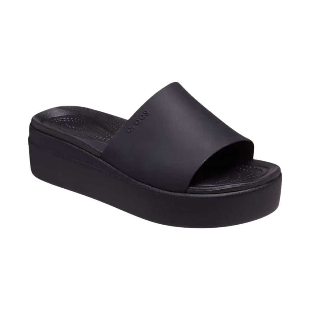 Crocs Women's Brooklyn Slide - Black - Lenny's Shoe & Apparel