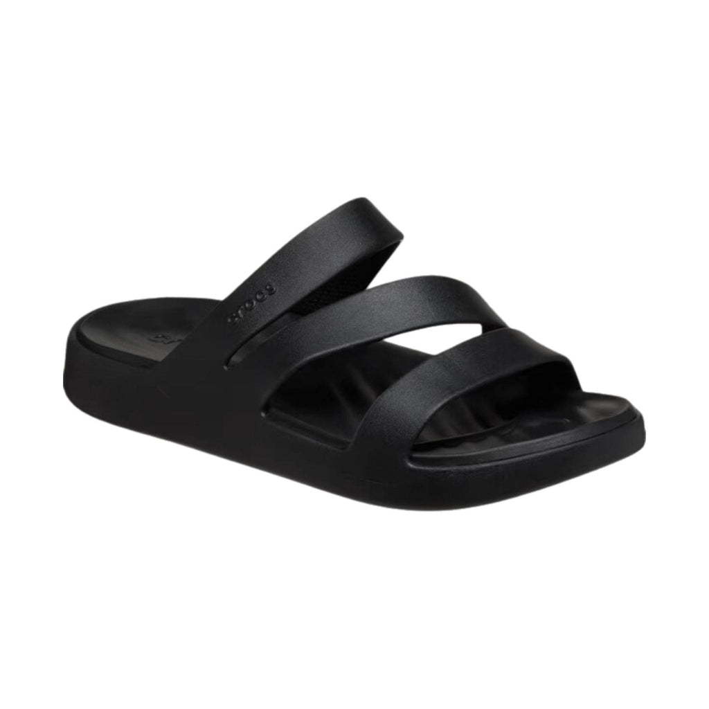 Crocs Women's Getaway Strappy Sandals - Black - Lenny's Shoe & Apparel