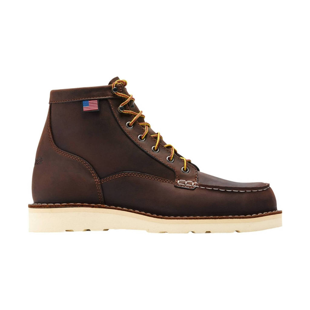 Danner Men's Bull Run 6 Inch Moc Toe Work Boot - Brown - Lenny's Shoe & Apparel