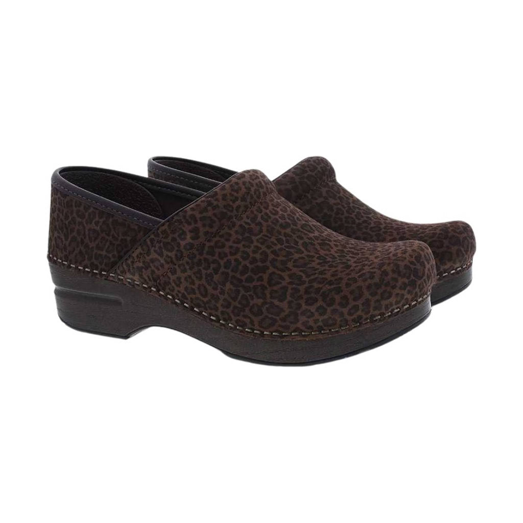 Dansko Women's Professional - Mini Leopard Suede - Lenny's Shoe & Apparel