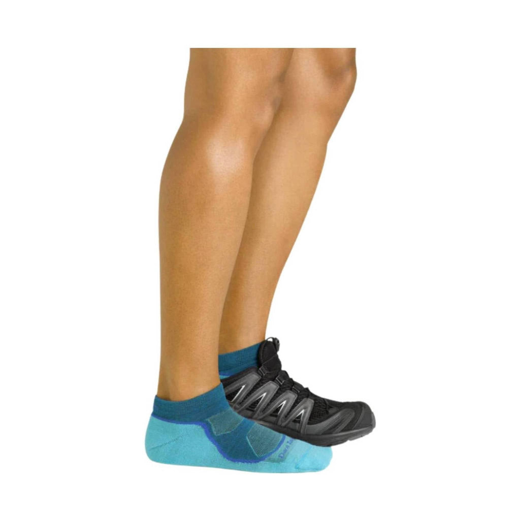 Darn Tough Vermont Women's No Show Lightweight Socks - Cascade - Lenny's Shoe & Apparel