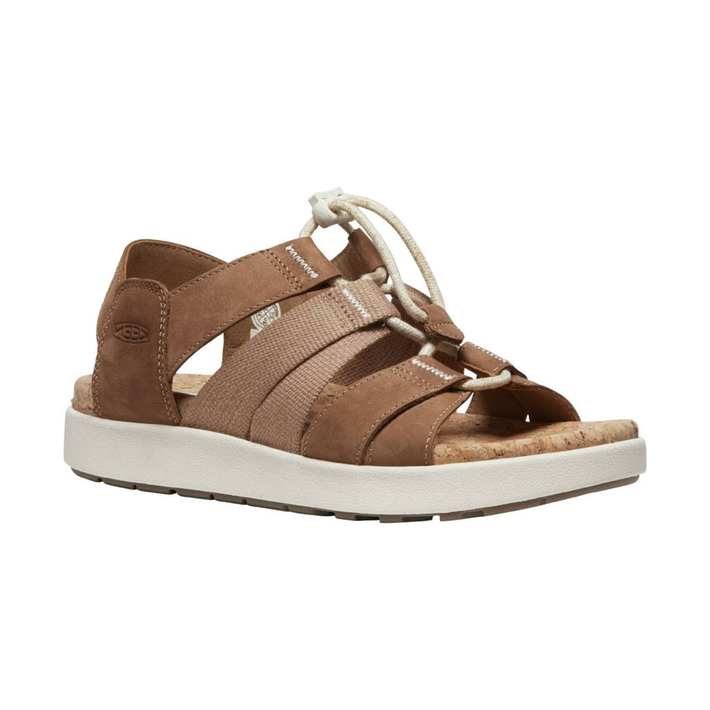 KEEN Women's Elle Mixed Strap Sandal - Toasted Coconut/Birch - Lenny's Shoe & Apparel