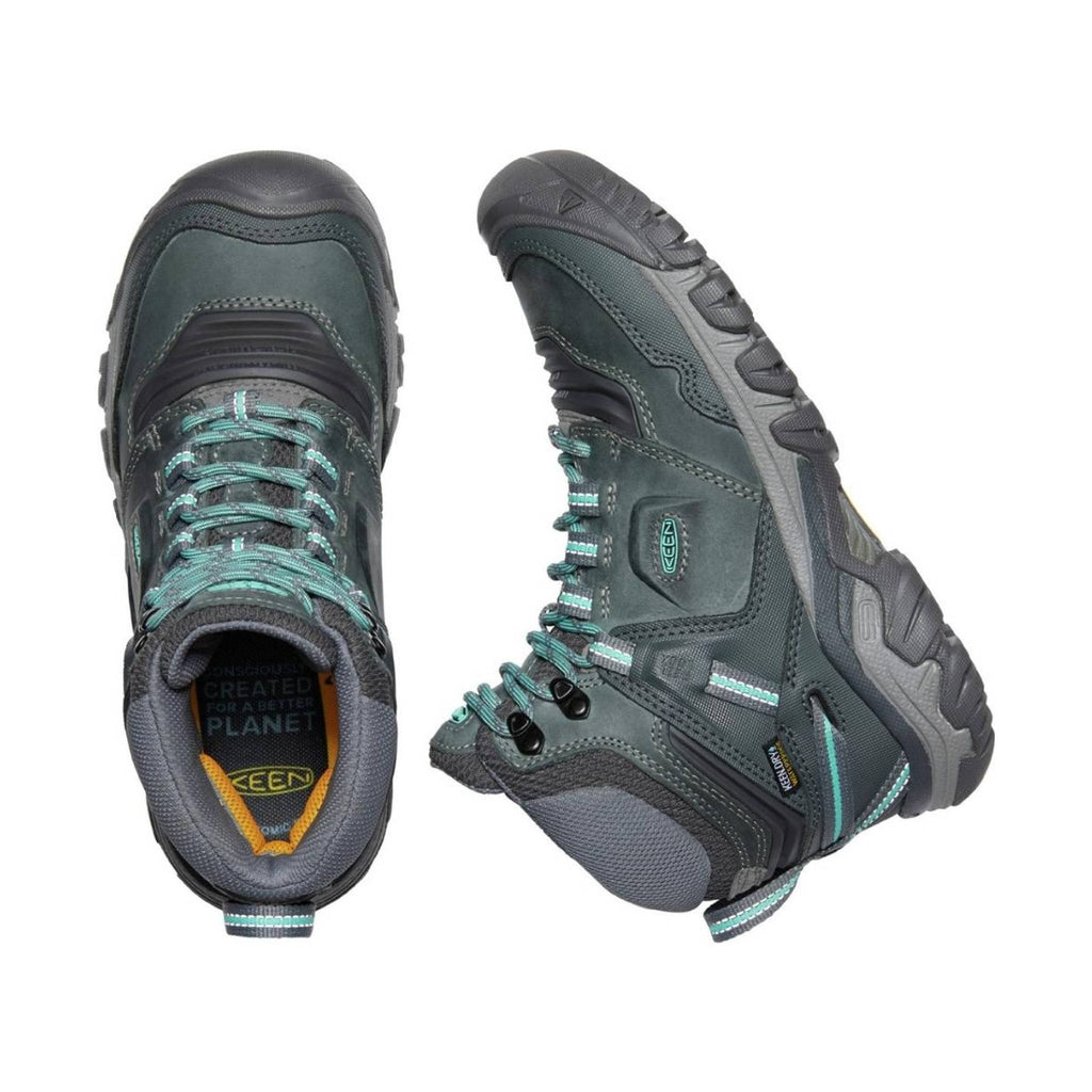 KEEN Women's Ridge Flex Mid Waterproof Boot - Steel Grey/Porcelain - Lenny's Shoe & Apparel