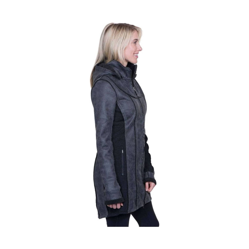 Kuhl Women's Dani Sherpa Trench - Raven - Lenny's Shoe & Apparel