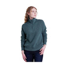 Kuhl Women's Norda Quarter Zip Sweater - Evergreen - Lenny's Shoe & Apparel