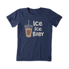 Life Is Good Women's Ice Ice Baby Crew Tee - Blue - Lenny's Shoe & Apparel