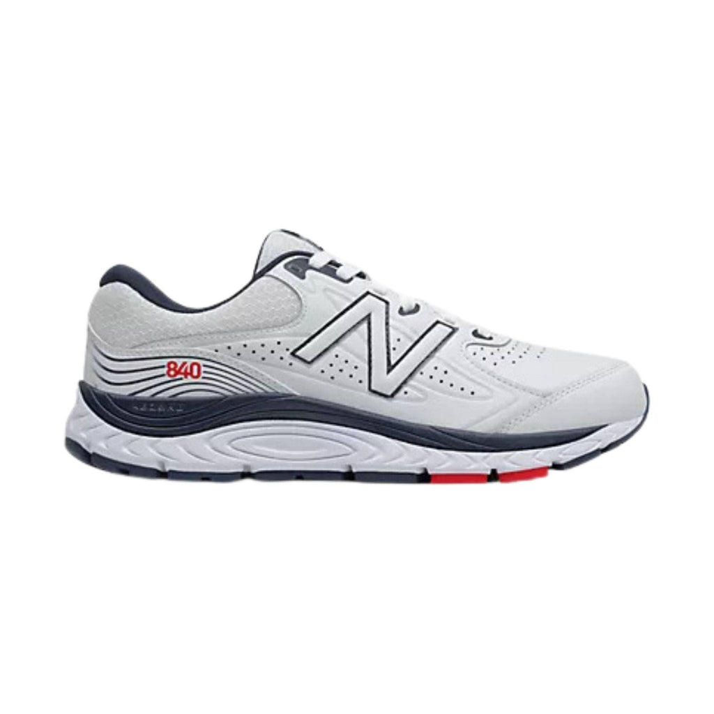 New Balance Men's MW840V3 Walking Shoe - White With Natural Indigo - Lenny's Shoe & Apparel