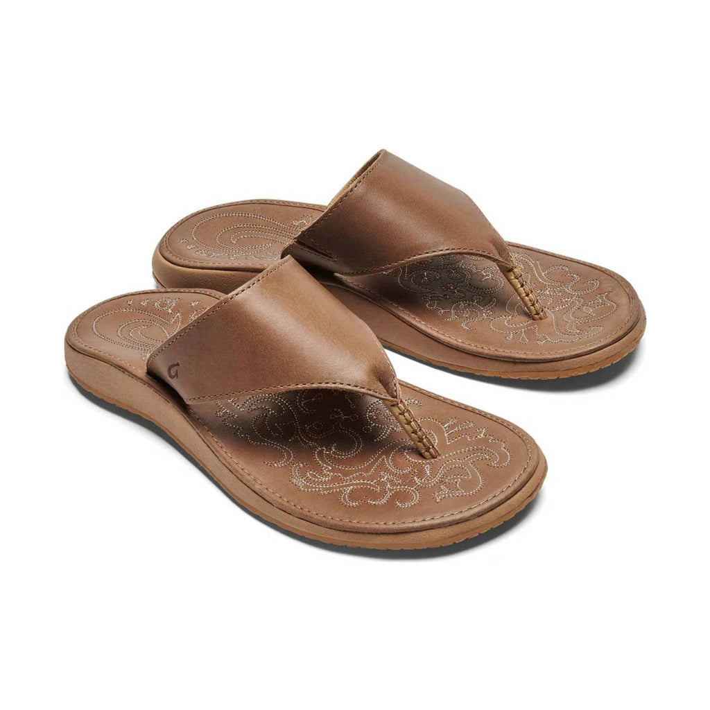 Olukai Women's Paniolo Lipi Flip Flop - Tan - Lenny's Shoe & Apparel
