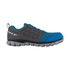 Reebok Work Men's Sublite Cushion Alloy Toe ESD Work Shoe - Grey/Blue - Lenny's Shoe & Apparel