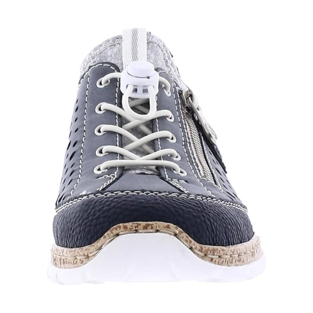 Rieker Women's Wildebuk Shoes - Grey/Blue - Lenny's Shoe & Apparel