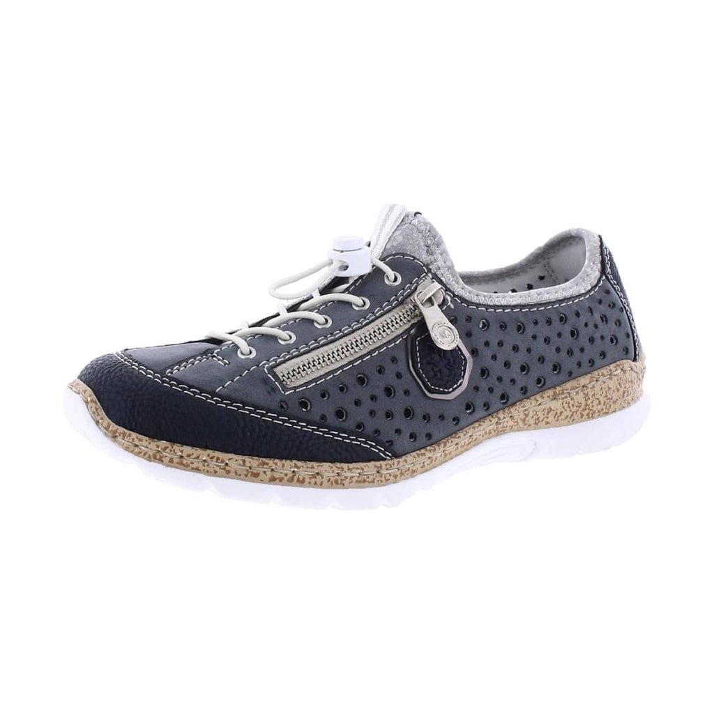 Rieker Women's Wildebuk Shoes - Grey/Blue - Lenny's Shoe & Apparel