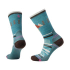 Smartwool Women's Hike Light Cushion Under The Stars Crew Socks - Cascade Green - Lenny's Shoe & Apparel