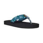 Teva Big Kids' Mush II Flip Flop - Summer Patchwork Blue Coral - Lenny's Shoe & Apparel