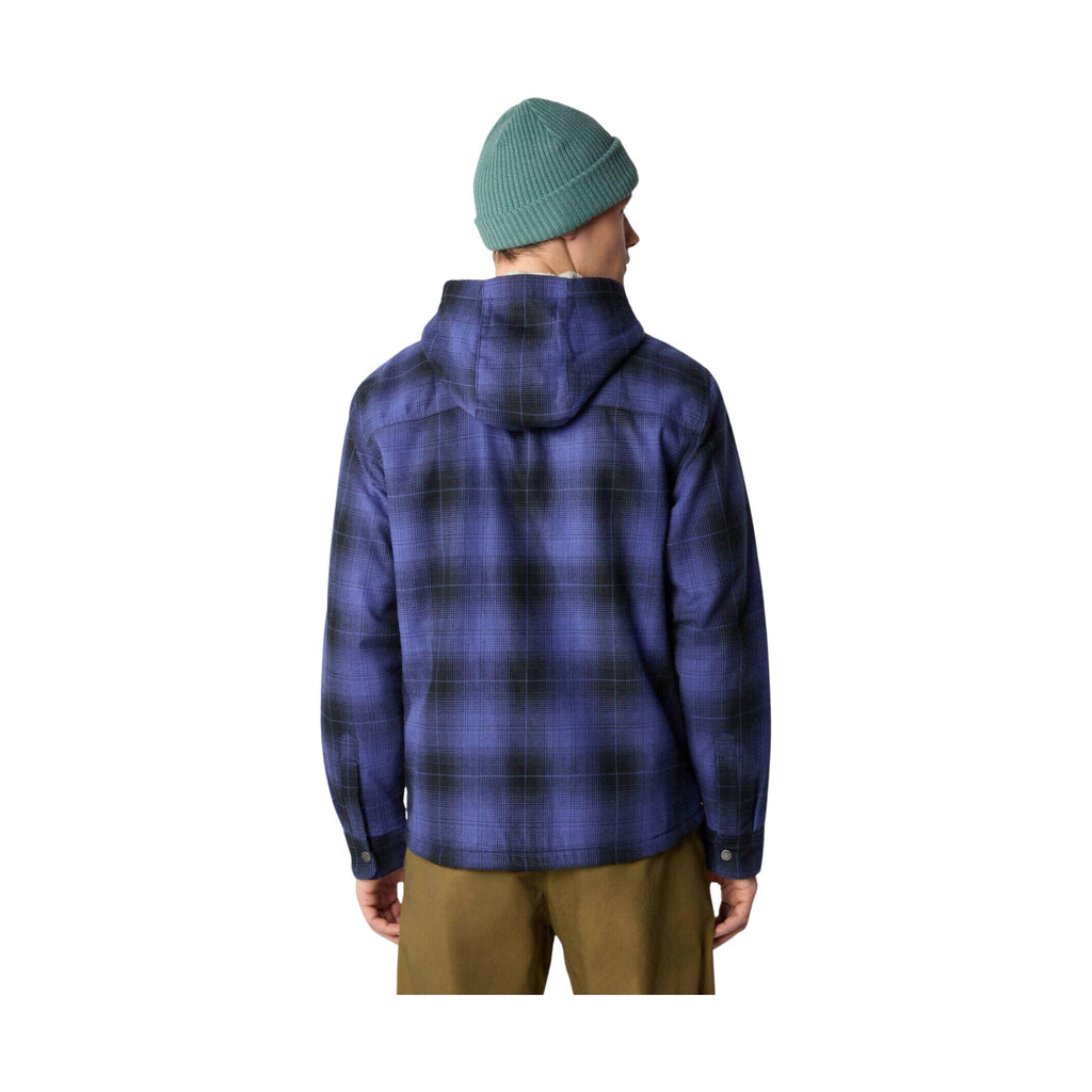 The North Face Men's Hooded Campshire Shirt - Black/Blue Plaid - Lenny's Shoe & Apparel