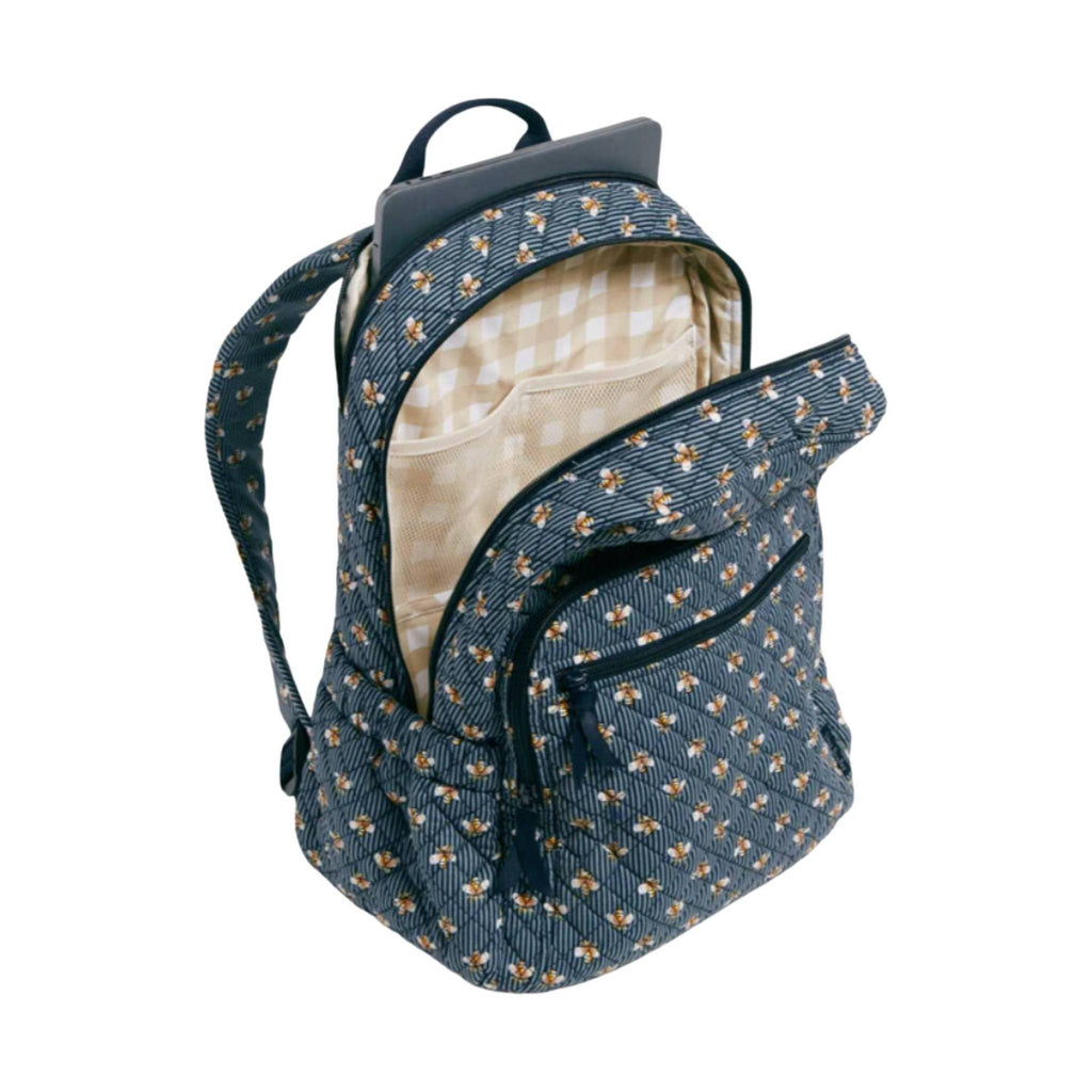 Vera Bradley Campus Backpack - Bees Navy - Lenny's Shoe & Apparel