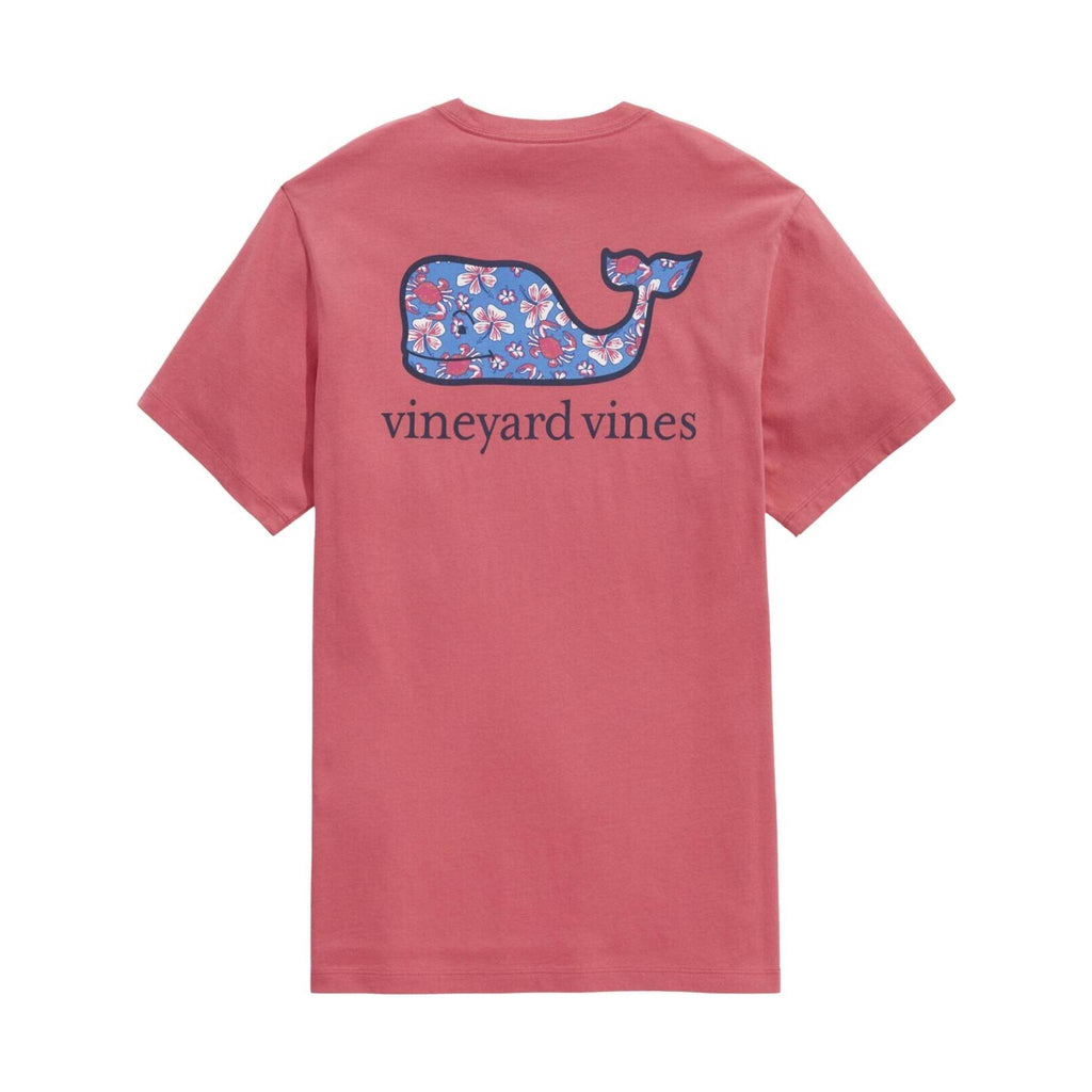 Vineyard Vines Men's Vintage Chappy Crab Whale Short-Sleeve Pocket Tee - Sailors Red - Lenny's Shoe & Apparel